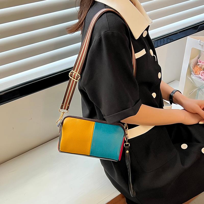 

Evening Bags Ladies Shoulder Small Bag Commuting Business Female Purse Top Quality Phone Pocket Rainbow Women Fashion For GirlsEvening, 6002