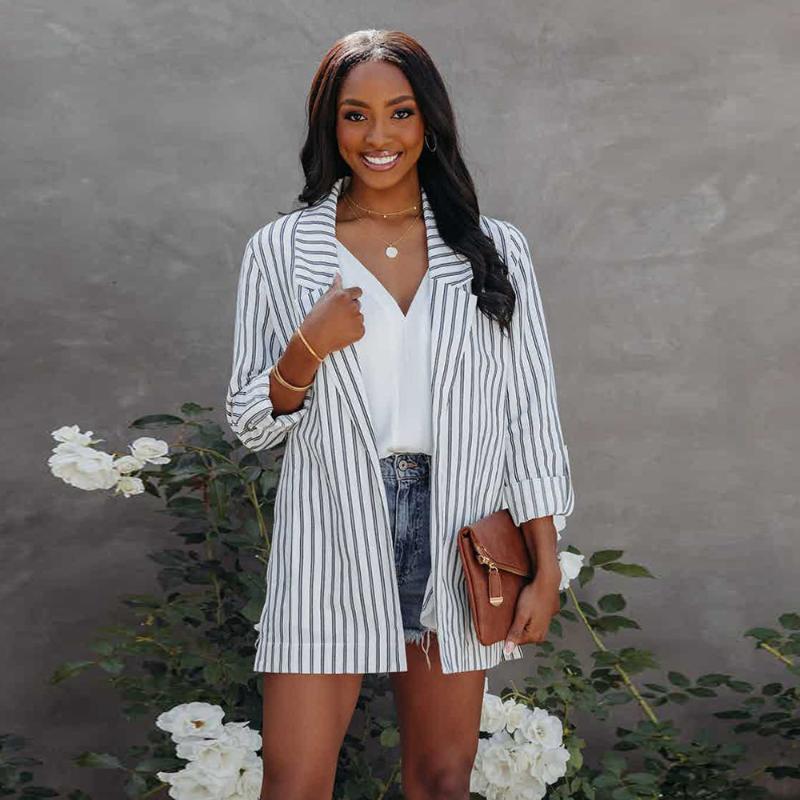 

Women' Blouses & Shirts 2022 Straight Chiffon Shirt Young Casual Full Sleeve Open Stitch Nature Women Slim Long ShirtWomen, White