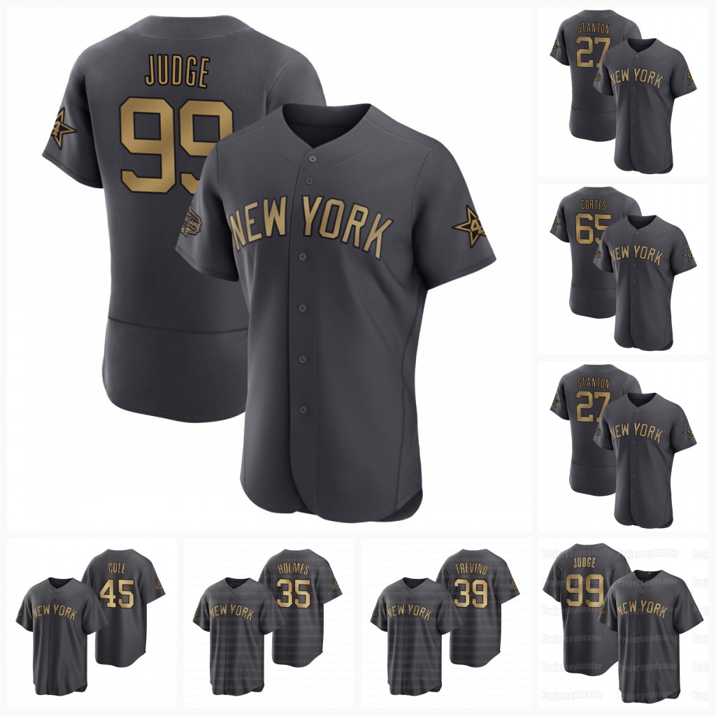 

Aaron Judge DJ LeMahieu 2022 All-Star Baseball Yankees Jersey Anthony Rizzo Giancarlo Stanton Jose Trevino Nestor Cortes Andrew Benintendi Clay Holmes Gerrit Cole, Grey without name cool base mens s-3xl