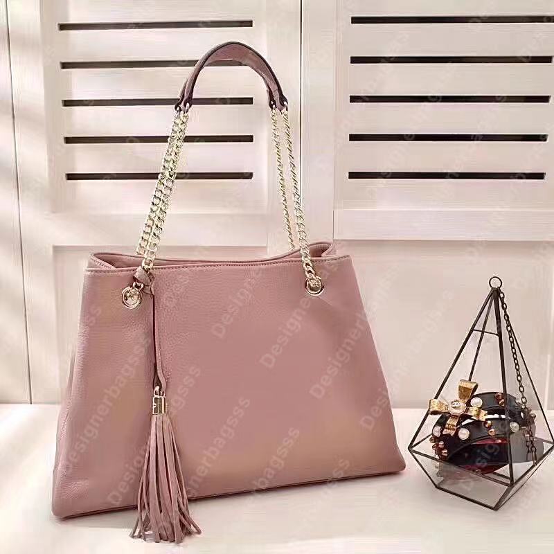 SOHO sacs fourre-tout grande capacité sac à provisions designer en cuir véritable femmes sacs à main mode toile livre fourre-tout sac gland sac d