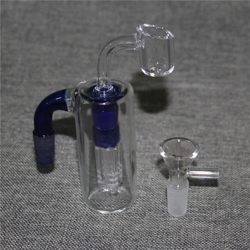 

Hookahs glass ash catchers for bongs 90 degrees 14mm 4 arm perc glass reclaim catcher bubbler Bong Oil rigs