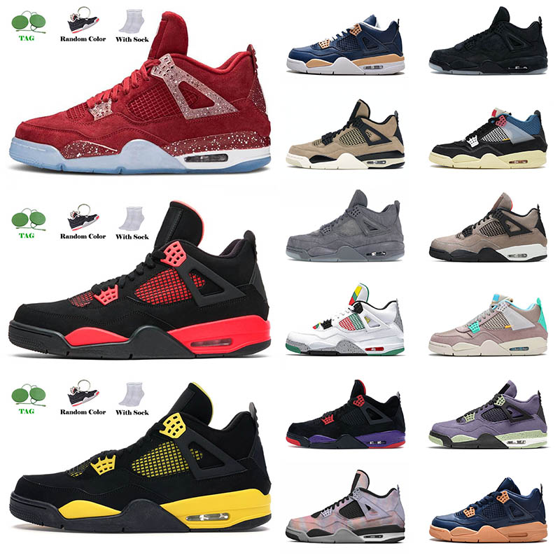 

University Blue 4 4s Mens Basketball Shoes White Oreo Jordens Cool Grey Columbia Black Canvas Canyon Purple Infrared Men Women Sneakers Trainers US 5.5-13, C5 canyon purple 40-47