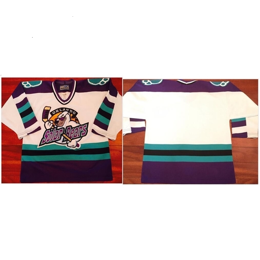 

Uf Chen37 Custom Men Youth women Vintage VTG 90's Ihl Echl Bauer Orlando Solar Bears 30 BESTER 29 David Bell Vintage Hockey Jersey Size S-5XL, Purple women s-xl