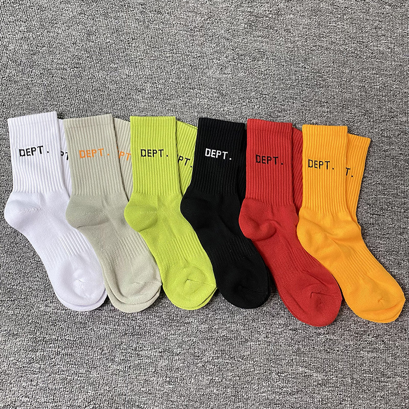 

Gary Dept vujade basic graffiti towel thick bottom socks couple tide socks men's and women's medium tube socks, Orange