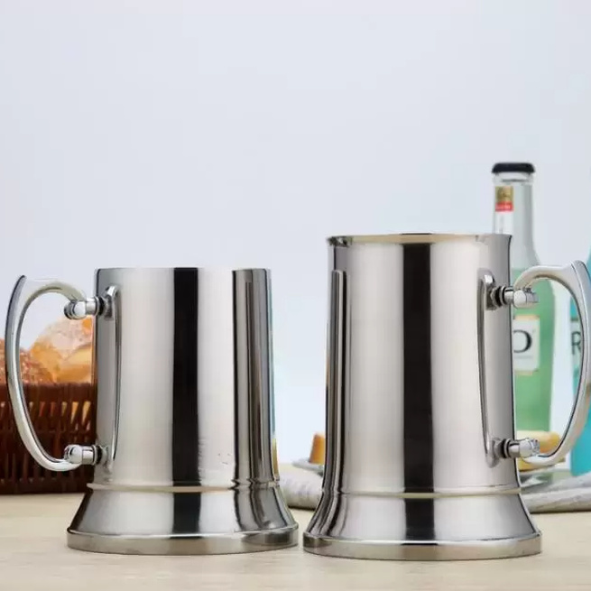 

15.2OZ and 19OZ Wine Glasses Stainless Steel Double-layer Beer Supplies, Flame Cocktail Coffee Milk Cup FY5222 T0401