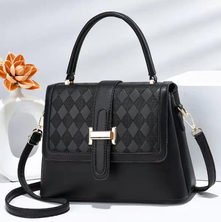 

Fashion Women's Bag Stone Pattern Shoulder Bag Messenger Bags, Black