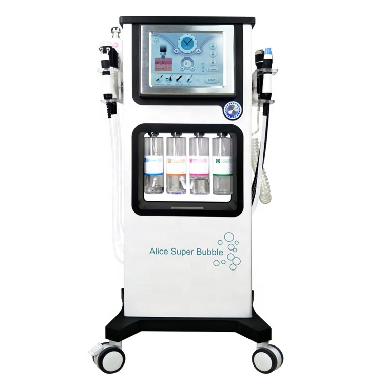 7 in1 New Super Bubble Hydrafacial Machine Spas du visage Soins Rajeunissement de la peau Peeling à l'eau Nettoyage des pores de la peau du visag