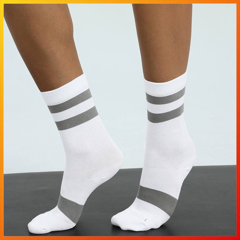 Yoga socks new men's and women's training sports non-slip PVC dispensing skin-friendly soft sweat-absorbing elastic straight socks