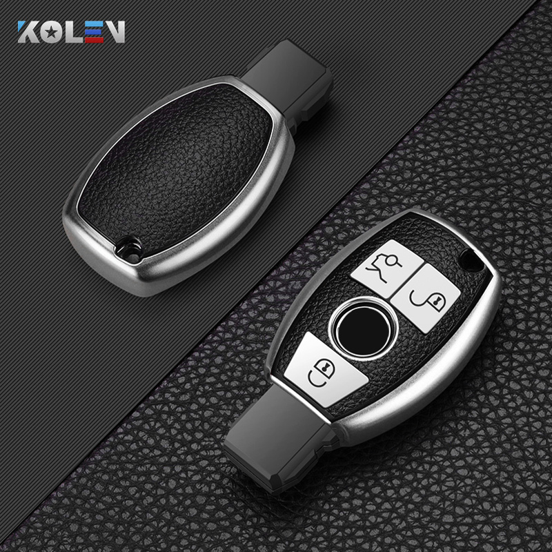 

PU+TPU Car Remote Key Cover Case Shell For Mercedes benz A B C E S GLA CLS CLA GLK Class W204 W251 W211 W210 W176 Accessories, Blue only case