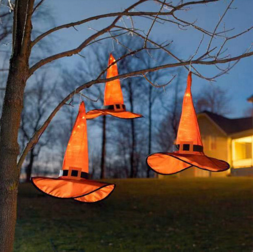 

Halloween luminous Witch Hat pendant dance party Wizard Hats Light Festival