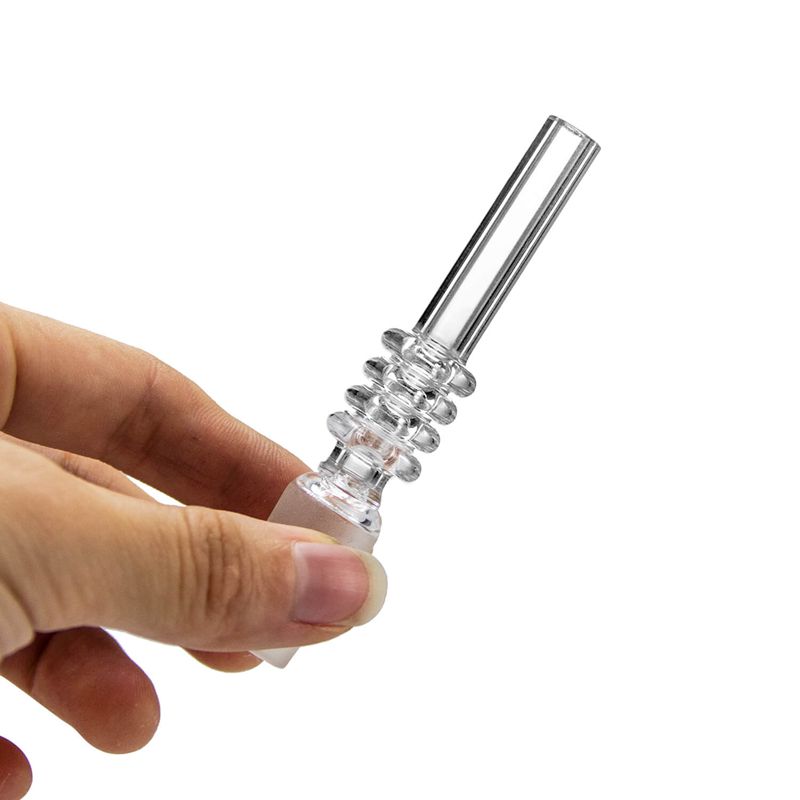 

100% Quartz Dab Straw Tips for Hookahs bong Banger Nail for Glass Water Bongs Pipes Oil Rigs 10mm 14mm 18mm