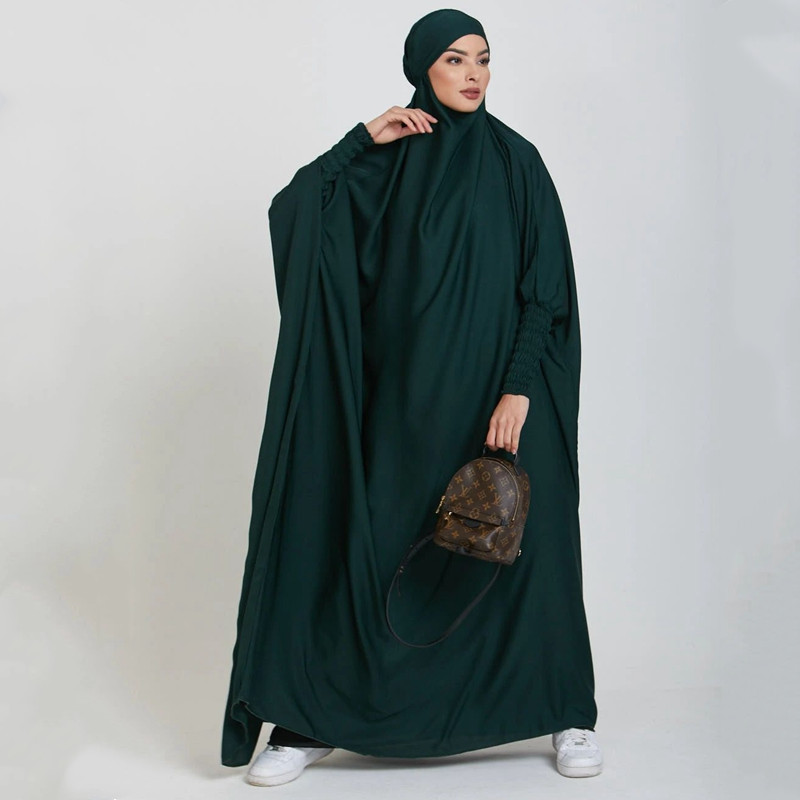 

Jilbab Abaya Women Muslim One Piece Prayer Dress Full Cover Abayas Dubai Turkey Islam Clothes Hijab Ramadan Djellaba Niqab Burka