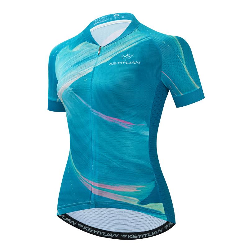 

Racing Jackets 2022 Women Short Sleeve MTB Cycling Jersey Tops Summer Bike Clothing Road Bicycle Shirt Camisa Ciclismo FemininaRacing, 08