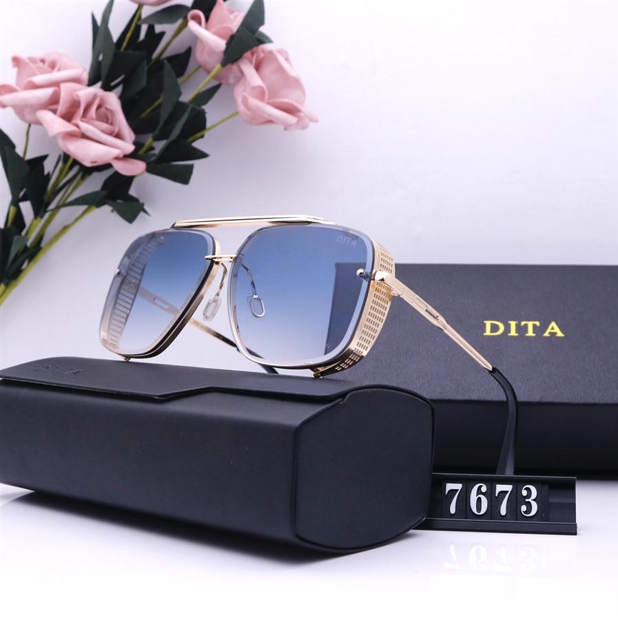 DITA High quality aviator sunglasses design women sun glasses polarized lens UV400 square frame for men with box256r