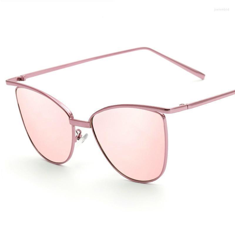 

Sunglasses Women Pink Cat Eye Cateye Shadow 2022 Brand Designer Sun Glasses Female Fashion Retro Pilot De Sol Oculos HD