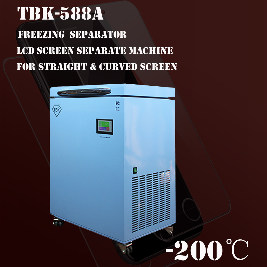 TBK588A 220V 60Hz Smart LCD Touch Screen Separator Machine -200 grados Teléfono LCD Freezer Splitter Machinery