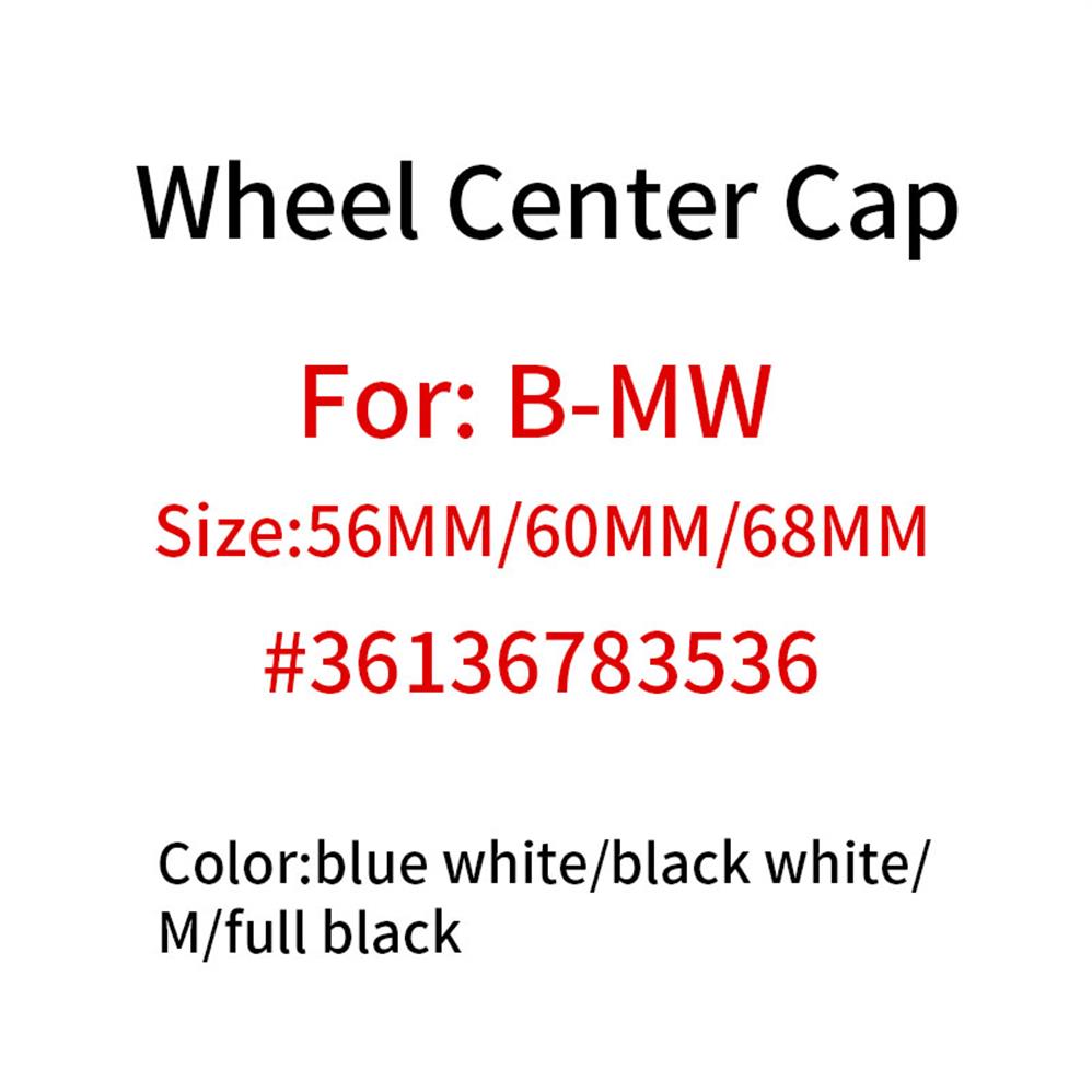 

20pcs 68mm 60mm 57mm 56mm Car Wheel Covers Center Cap Hub Caps For 10pin 36136783536 Rim-Covers Sticker Emblem Badge Logo188n