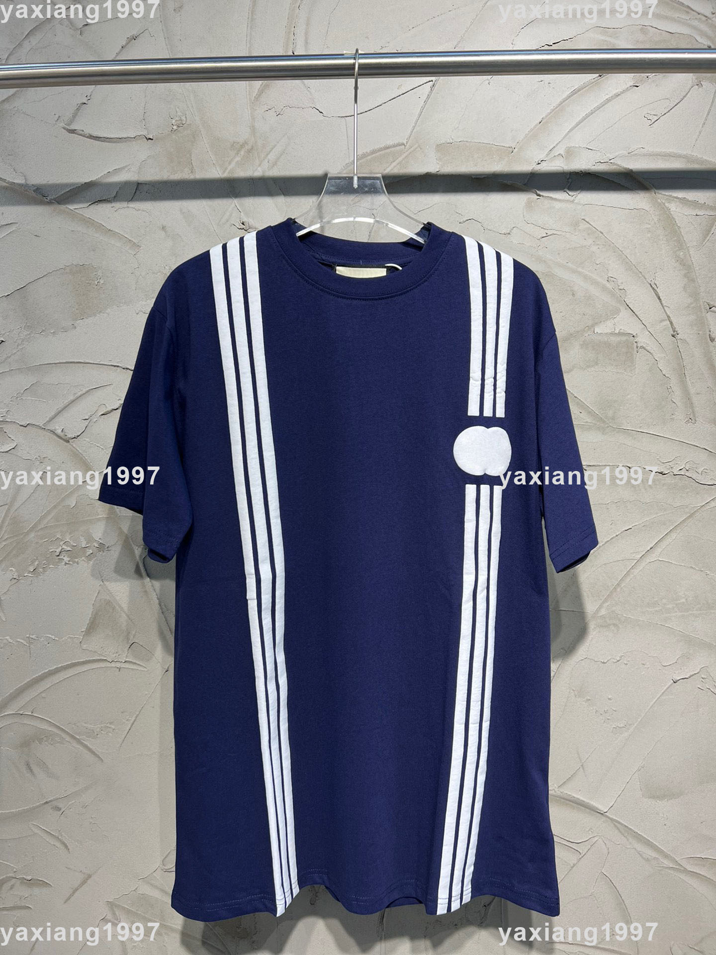 

2022ss spring and summer new shirt high grade cotton Sweatshirts printing short pants sleeve round neck panel T-Shirt Size s-m-l-xl-xxl-xxxl Color black white ya027, Blue