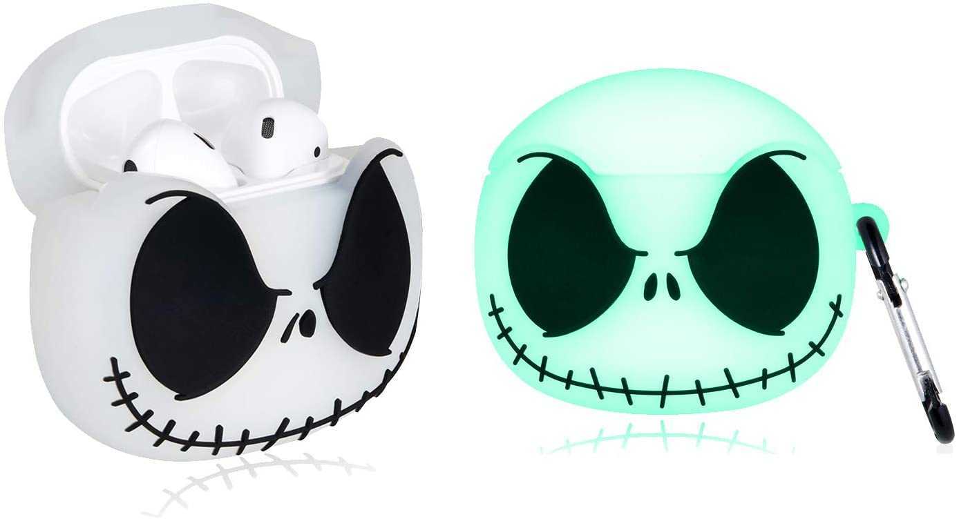 Airpod 2/1 cas de silicone douce dessin animé mignon kawaii housse drôle couverture accessoires de peau de protection Keychain enfants adolescent