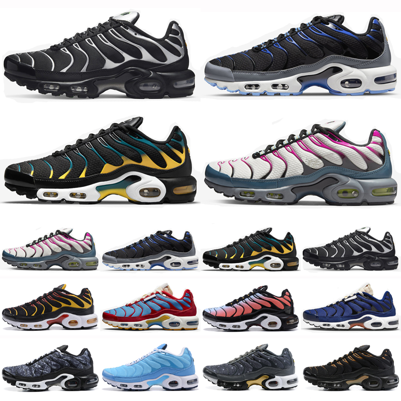 

tn plus running shoes mens black White Sustainable Neon Green Hyper Pastel blue Burgundy Oreo women Breathable sneakers trainers outdoor sports fashion size 36-46, As shown 33