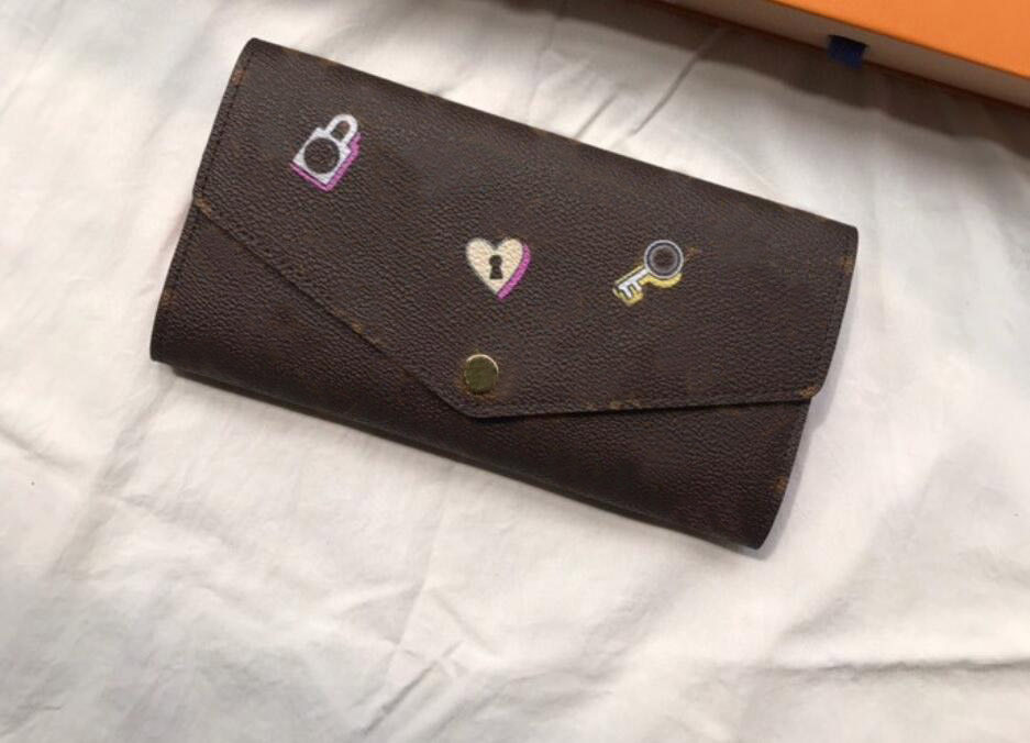 

2022 Top High quality L wallets card holder luxury mens wallets women long wallet high-end luxurys designers L wallet with latest packaging box 64117 64118, Khaki + short