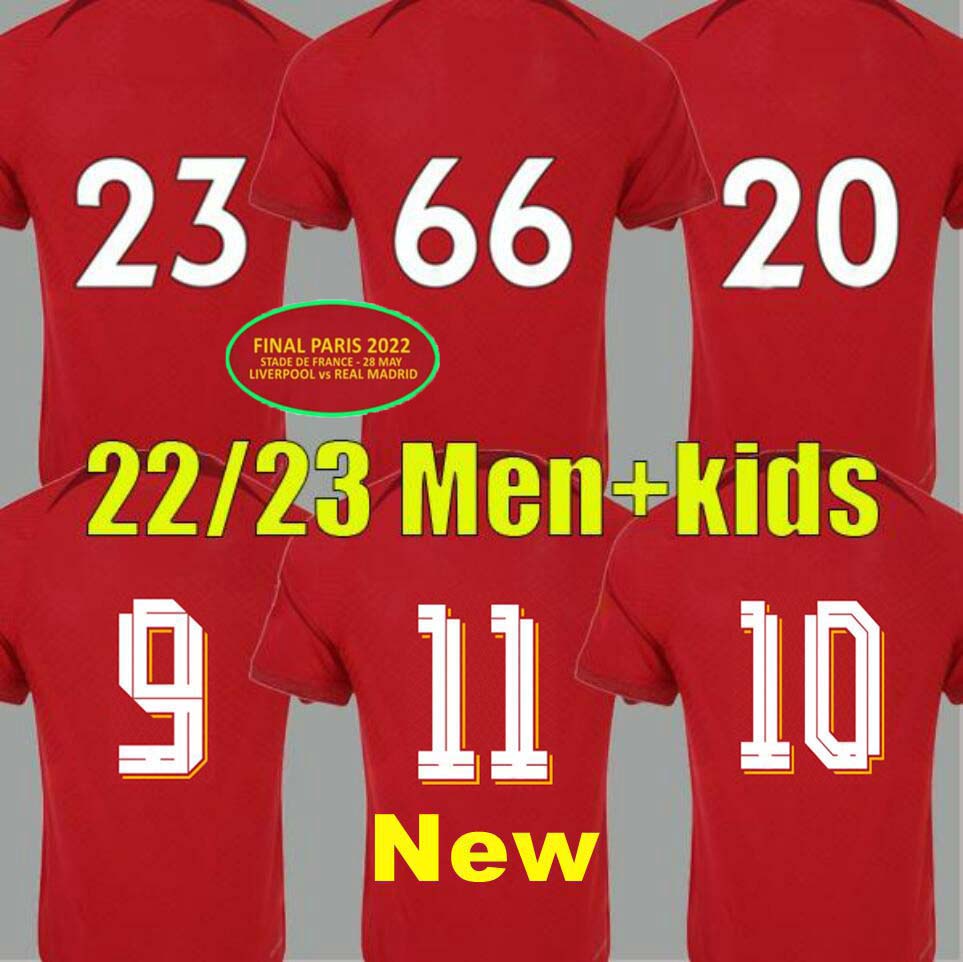 

22 23 champions final soccer jersey Fabio Alexander Arnold Origi cup 2022 2023 Mohamed Luis DIaz Diogo Robertson KEITA Konate Jones Fabinho shirt men kids Henderson, 22 23 kids