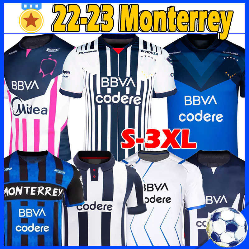 

2022 2023 Club World MONTERREY Soccer Jerseys rosa version Liga MX special RAYADOS R.Funes Mori M.MEZA V.JANSSEN AKELOBA S.VEGAS 21/22, Mengtelei 21-22 third