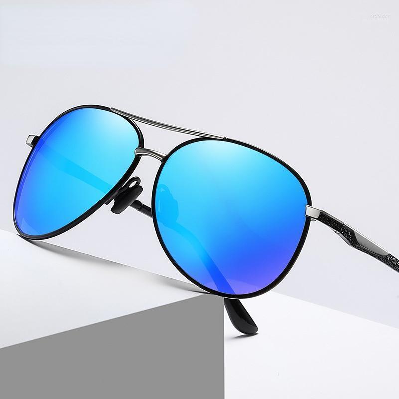 

Sunglasses Classic Style Pilot Polarized For Men Driving Fishing Casual Metal Hemming Craft Sun Glasses Anti-UV