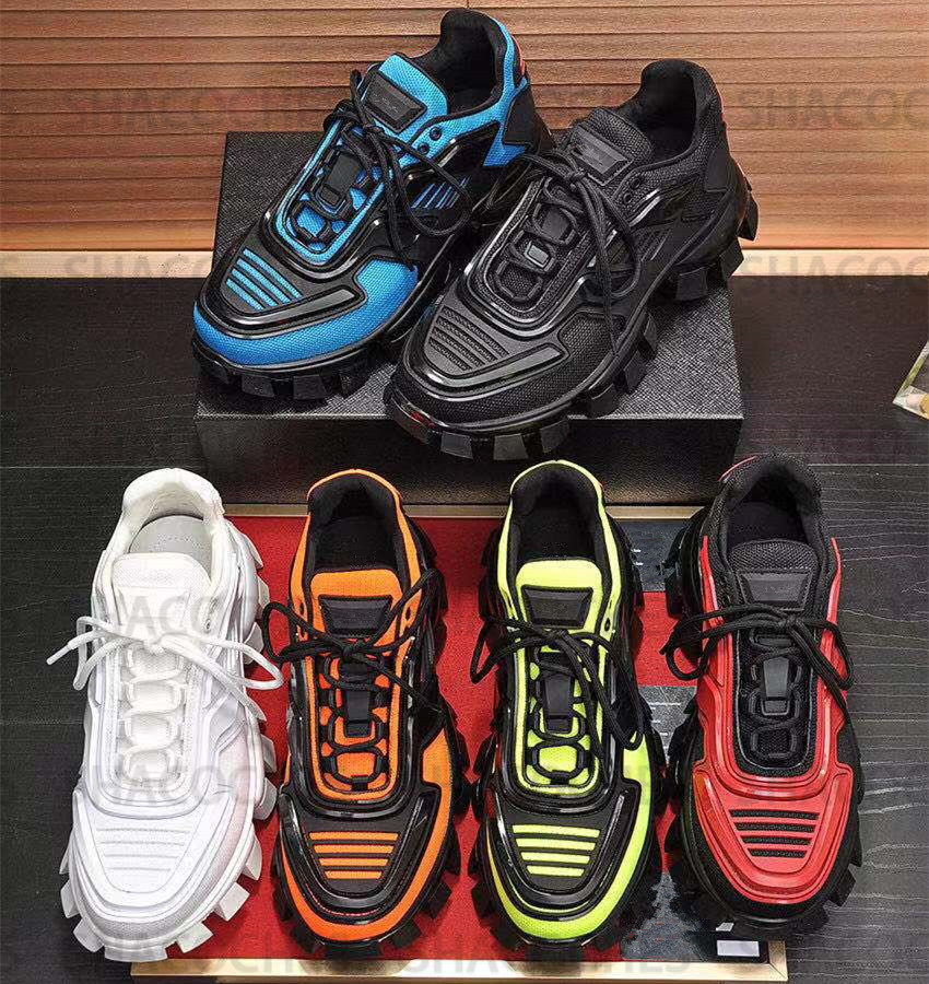 

Designer Casual Shoes Mens Cloudbust Thunder Knit Sneakers Luxury Designer prads shoe Oversize Sneaker Light Rubber Sole 3D Trainers womens Big Size