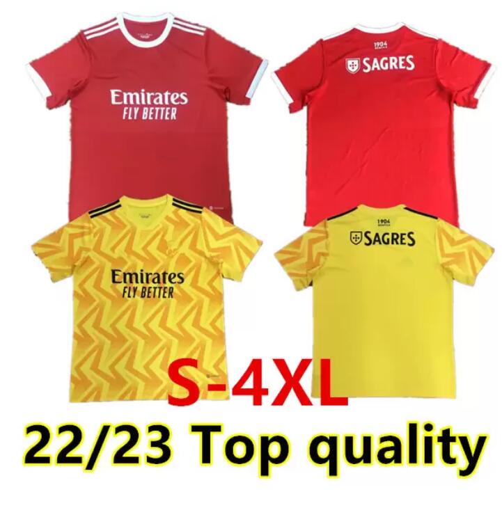 

S-4XL 22 23 FANS EVERTON Benfica Soccer Jersey JONAS GABRIEL Camiseta SEFEROVIC ZIVKOVIC SALVIO ELISEU FEJSA 2022 2023 Player version Football shirts home red, 22/23 home