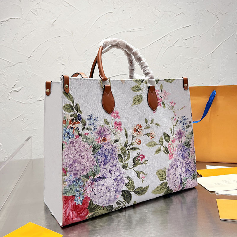 

Luxury Designers Handbag Tote Women Shoulder Clutch Bags Crossbody Shopping Bag Purses Genuine leather Fashion Letters Flowers Floral Lady Handbags Totes Wallet, 35cm