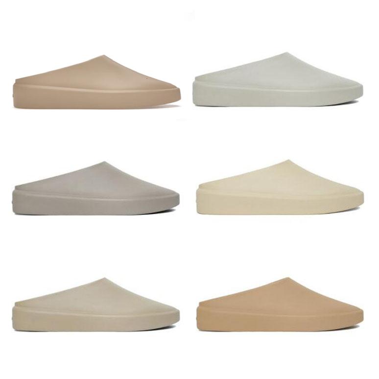 

2022 Fear Of Gods Slip-On Mens Designer Slippers Slides Sliders Sandals Luxurys The California Cement Almond Concrete Cream Oat Men Women Slipper Slide Sandal 36-46, Color#1