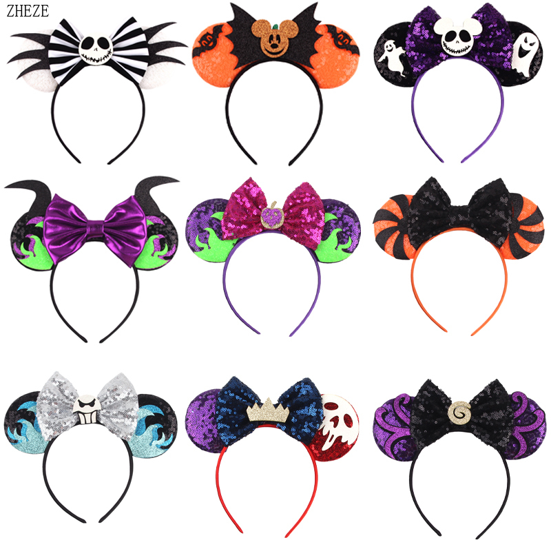 

Headbands 10Pcs Festival Headband Halloween Cosplay Women Girls 3.3" Mouse Ears Hairband Handmade DIY Hair Accessories Headwear Wholesale 220826