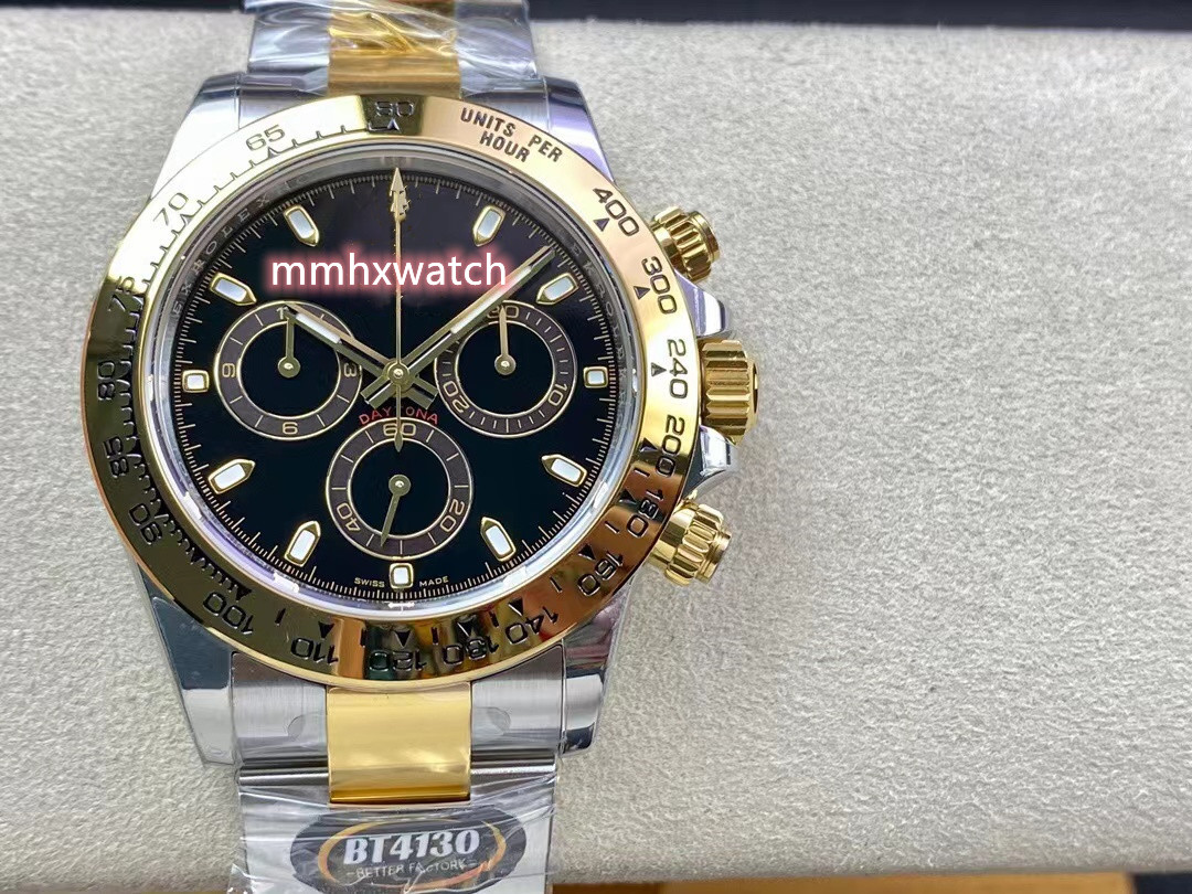 

BT factory watch diameter 40mm thick 12.2mm equipped with 4130 movement minute second timing display power storage 72 hours sapphire mirror water resistant, As shown