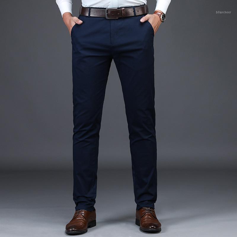 

Men's Suits & Blazers Mens Suit Pants Autumn Men Dress Straight Business Office Formal Big Size Classic Trousers Male, Black