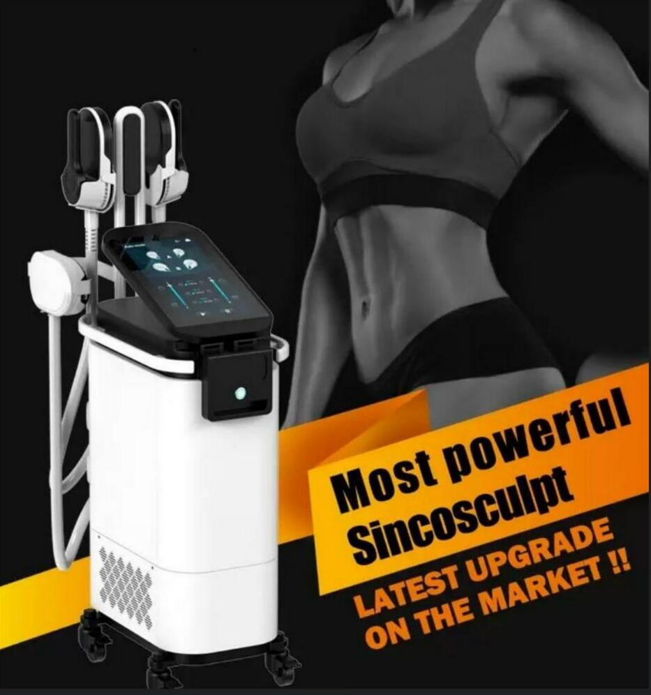 Effet direct Emslim neo amincissant la machine 4 poignées avec RF HI-EMT TESLA modelage du corps EMS Muscle sculpting build Muscle Stimulator per
