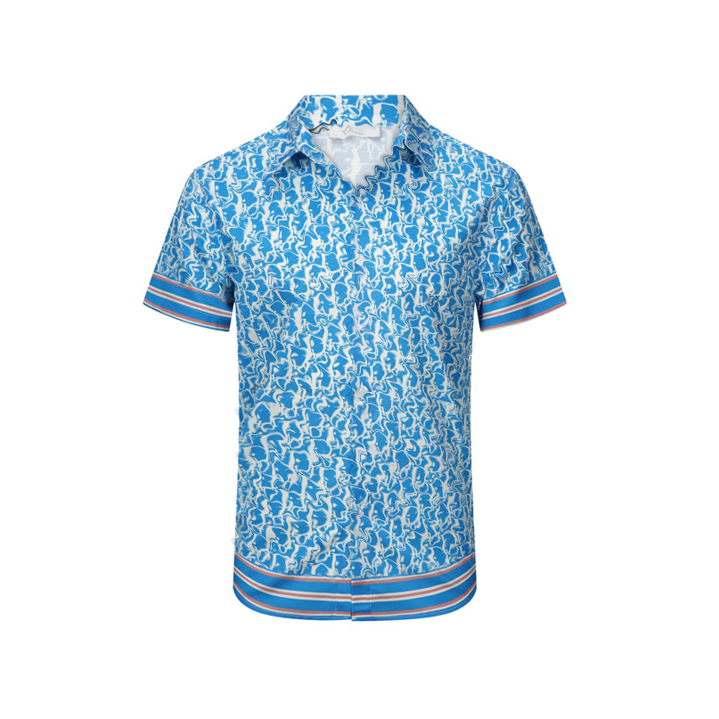 

Designer Blouse Shirts Mens Fashion Flower Hawaii silk bowling shirt Casual Shirt Men Short Sleeve Dress Paisley Patchwork Button up, Customize