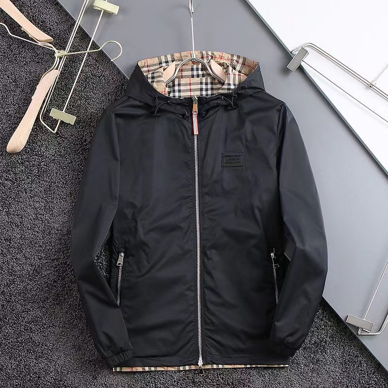 B10103 Coat men wear jacket Long Sleeve Designer Jackets Slim high quality Windbreaker Men reversible Coats M-4XL