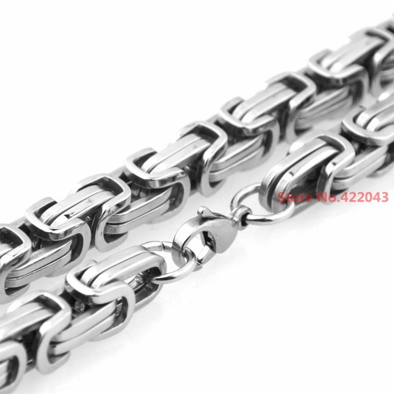 

Chains Charming Modal Casual Men 4/5/8mm Byzantine Stainless Steel Braided Chain Necklaces Silver Color Mens Jewelry 7-40"Chains