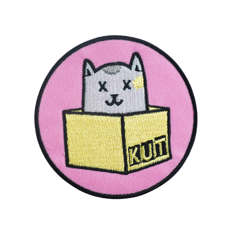 

Sewing Notions Box With Lovely Cat Embroidery Patches For Clothing Shirts Hats Iron On Custom Patch