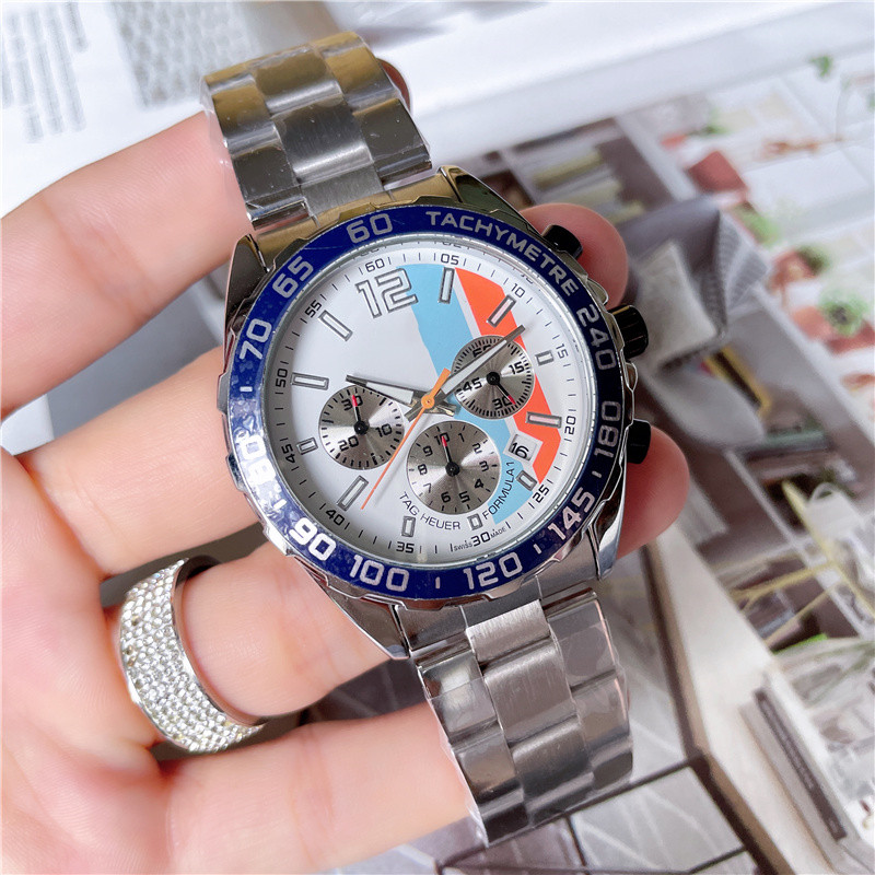 

reloj hombre Fashion Men Stainless Steel Multifunction Watch Luxury Calendar Quartz Wrist Watch Business Watches for Man Clock montre homme