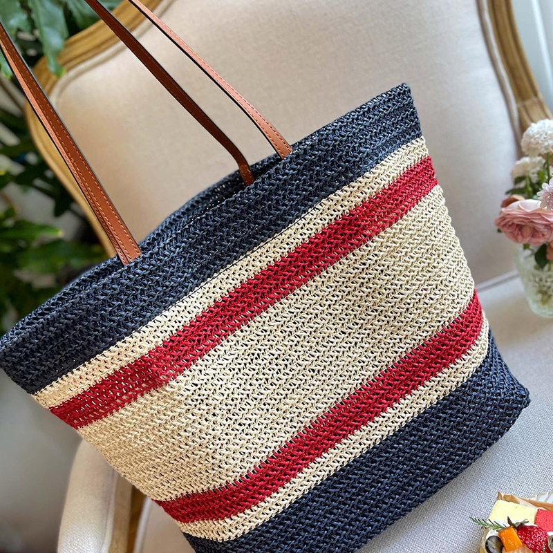 

straw tote shopping Miues Lambskin Designer Bag High Quality Fashion Luxury Ladies Like Diamond Chain Bags, 32cm-2