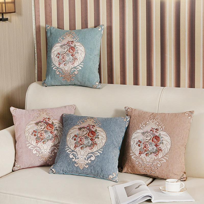 

Cushion/Decorative Pillow Advanced Hand Embroidered Jacquard Pillow, Sofa Cushion