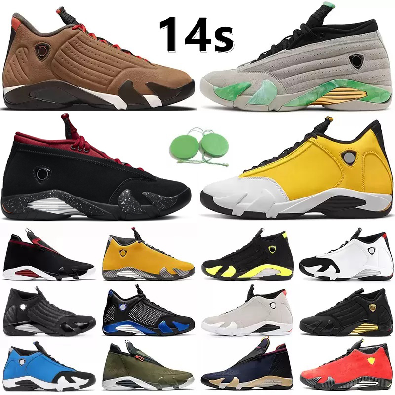 

14 14s Jumpman Mens Basketball Shoes Sneaker Ginder Winterized Fortune Red Lipstick Particle Grey Hyper Royal Thunder Gym Red Candy Men, Color#1
