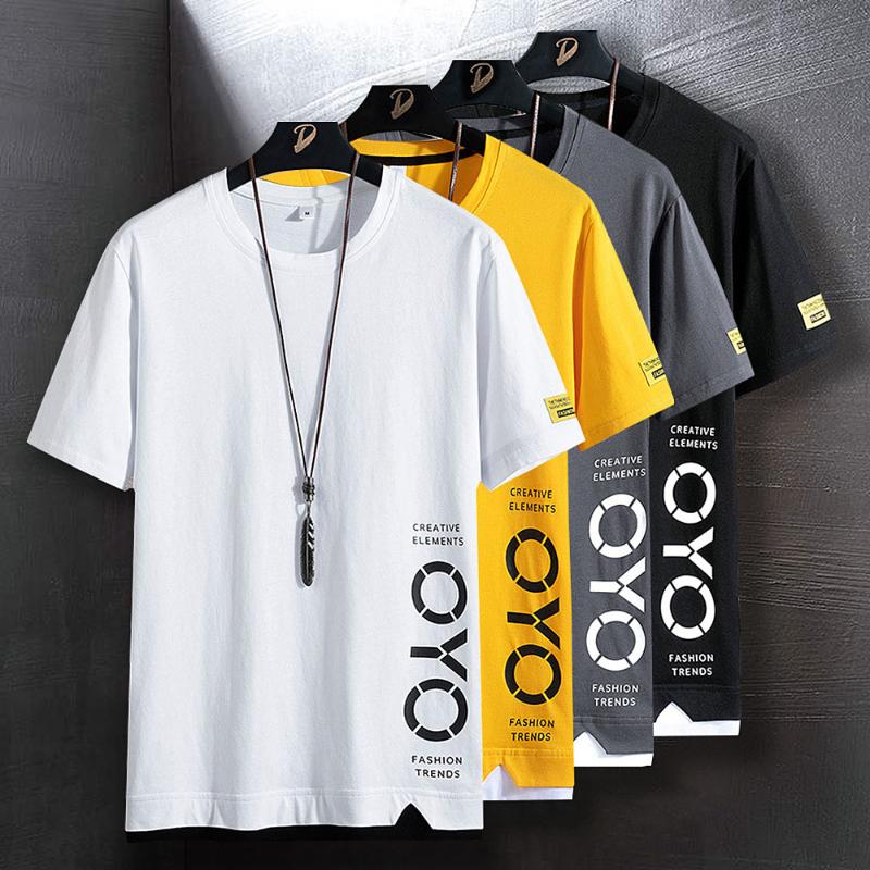 

Men's T-Shirts Tshirt Men Fashion Summer Hip Hop Clothes Printed Short Sleeve Shirts Street Wear Clothing Breathe O-neck Sweatshirt 2022Men', Grey1