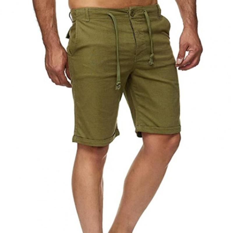 

Men's Shorts Summer Camouflage Tactical Cargo Solid Color Men Sweat Absorbing Straight Multi Pockets Short StreetwearMen's, Army green