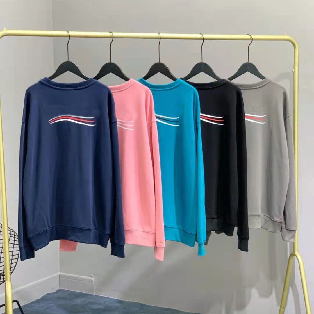 France Balencaiga Designer Hommes Sweat à capuche en vrac imprimé Sweats à capuche en pur coton pour femmes Paris Sweatshirts 7 couleurs de quali