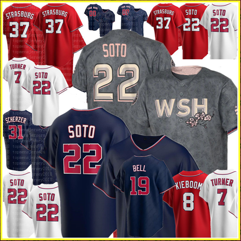 

22 Juan Soto Jersey Trea Turner Max Scherzer Stephen Strasburg Carter Kieboom Baseball Jerseys Anthony Rendon Adam Josh Bell Luis Garcia Cesar Hernandez, Cool base guoming