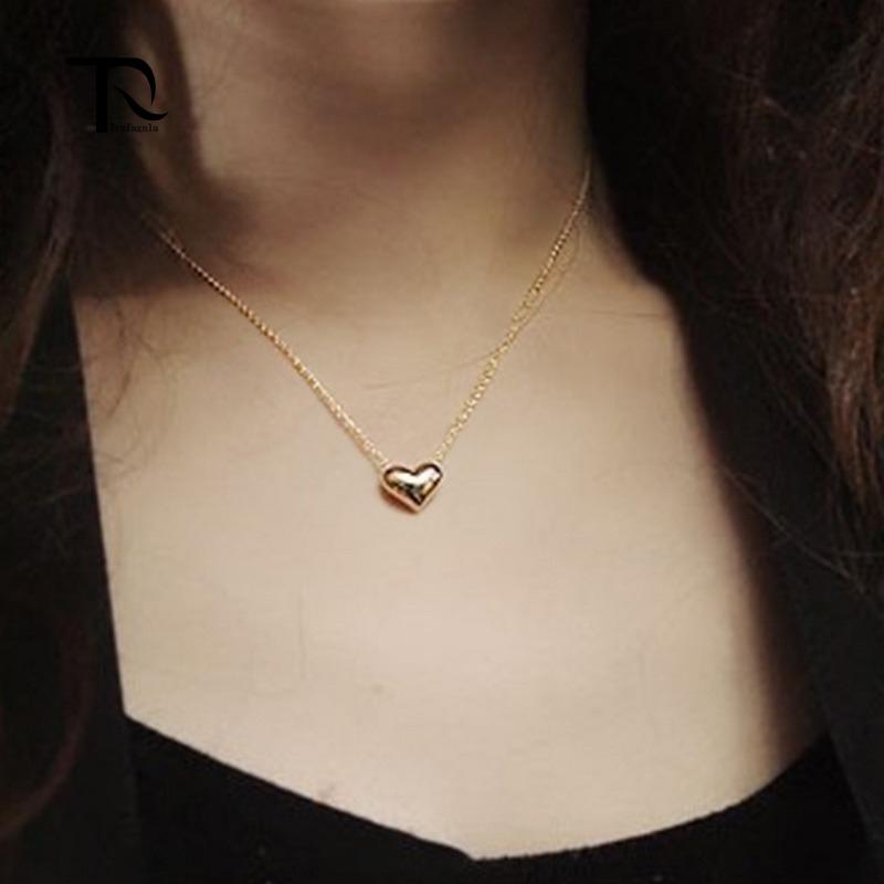 

Chains Sexy Summer Fashion Love Necklace Women 's Bone Chain Gold Plated Heart Neck Body Jewelry Anklet Ornament DecorationChains