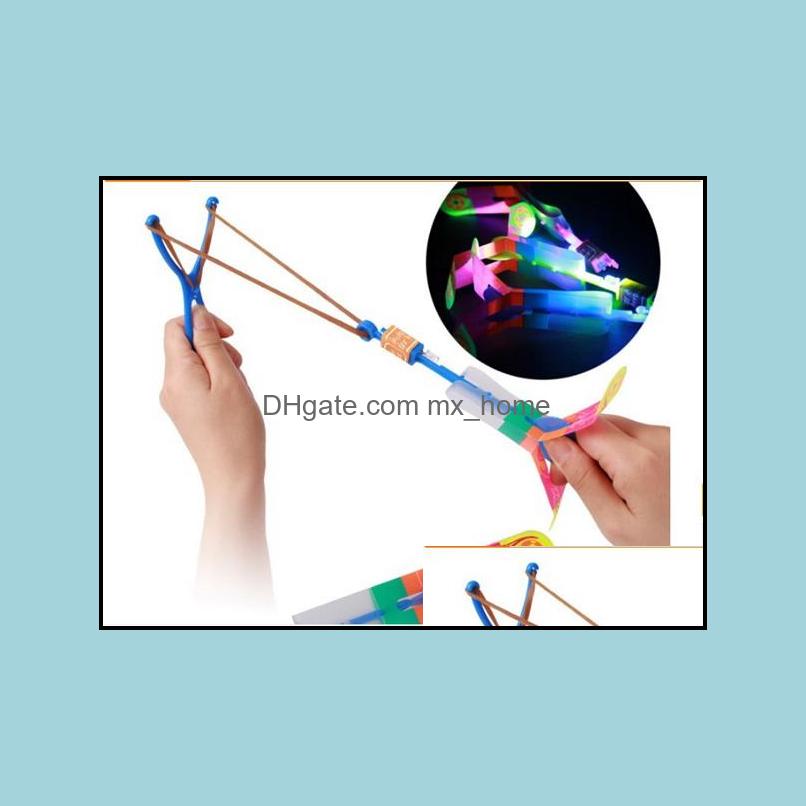 

! New Novelty Christmas Gift Led Amazing Arrow Flying Helicopter Toys Kids Space UfoLed Lighte Up 100Pcs/Lot Drop Delivery 2021 Keepsakes G